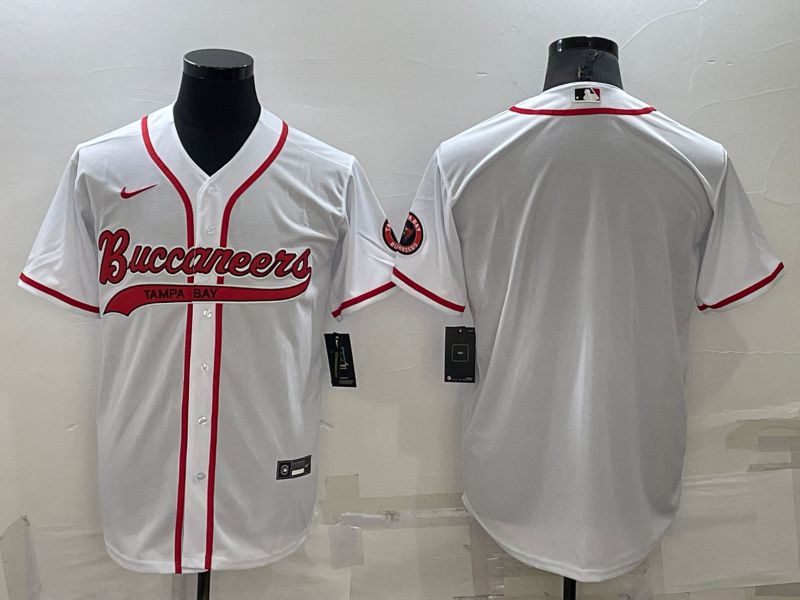 Men Tampa Bay Buccaneers Blank White 2022 Nike Co branded NFL Jersey